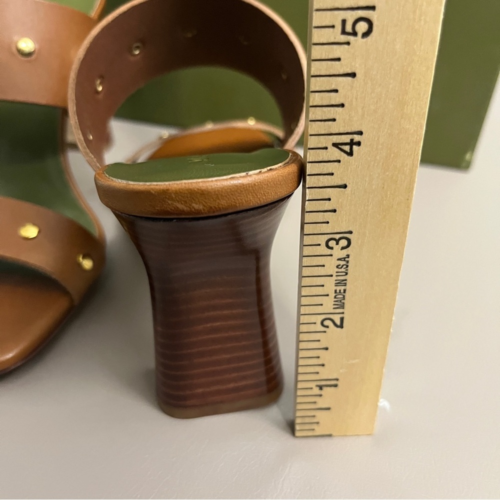 Tuckernuck Maria Luca Ivonne‎ High heel Mule Brown Studded Women's Sandals - Picture 12 of 14